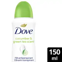 Albert Heijn Dove Go fresh cucumber anti-transpirant spray aanbieding