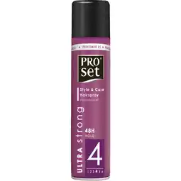Albert Heijn Proset Style & care hairspray ultra strong 4 aanbieding