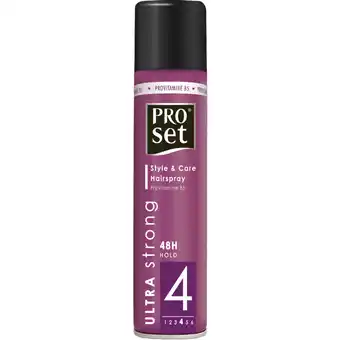 Albert Heijn Proset Style & care hairspray ultra strong 4 aanbieding