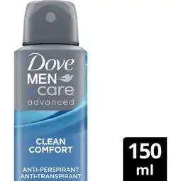 Albert Heijn Dove Men+care clean comfort deodorant spray aanbieding