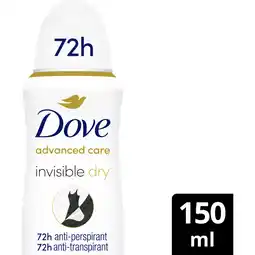 Albert Heijn Dove Invisible dry deodorant spray aanbieding