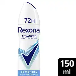 Albert Heijn Rexona Ultra dry cotton anti-transpirant spray aanbieding