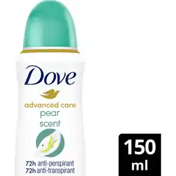 Albert Heijn Dove Pear & aloe vera deodorant spray aanbieding