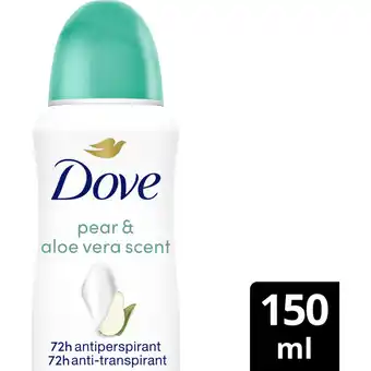 Albert Heijn Dove Pear & aloe vera deodorant spray aanbieding