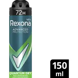Albert Heijn Rexona Men dry quantum anti-transpirant spray aanbieding