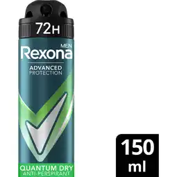 Albert Heijn Rexona Men dry quantum anti-transpirant spray aanbieding