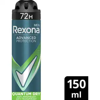 Albert Heijn Rexona Men dry quantum anti-transpirant spray aanbieding