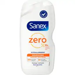 Albert Heijn Sanex Zero% nourishing douchegel droge huid aanbieding