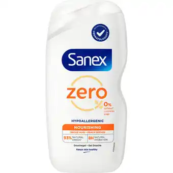 Albert Heijn Sanex Zero% nourishing douchegel droge huid aanbieding