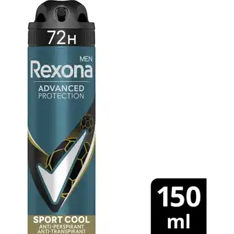 Albert Heijn Rexona Men deodorant spray 72h sport cool aanbieding