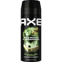 Albert Heijn Axe Mojito & cedarwood deodorant bodyspray aanbieding
