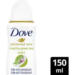 Albert Heijn Dove Matcha & sakura deodorant spray aanbieding