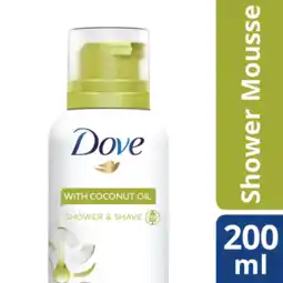Albert Heijn Dove Coconut oil shower mousse aanbieding