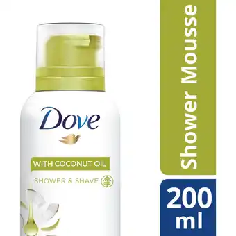 Albert Heijn Dove Coconut oil shower mousse aanbieding