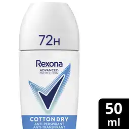 Albert Heijn Rexona Dry cotton anti-transpirant roller aanbieding