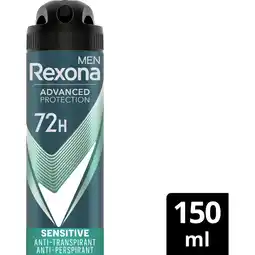 Albert Heijn Rexona Men sensitive anti-transpirant spray aanbieding