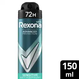Albert Heijn Rexona Men sensitive anti-transpirant spray aanbieding