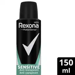 Albert Heijn Rexona Men sensitive anti-transpirant spray aanbieding