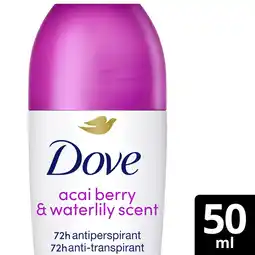 Albert Heijn Dove Acai & waterlily anti-transpirant roller aanbieding