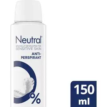 Albert Heijn Neutral Anti-transpirant deodorant spray aanbieding