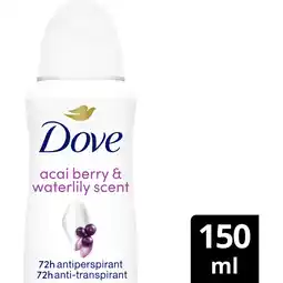 Albert Heijn Dove Acai & waterlily anti-transpirant spray aanbieding