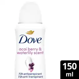Albert Heijn Dove Acai & waterlily anti-transpirant spray aanbieding