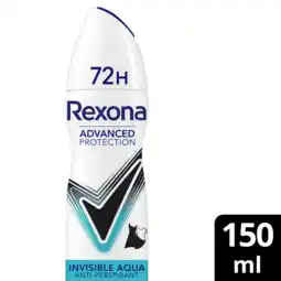 Albert Heijn Rexona Invisible aqua anti-transpirant spray aanbieding