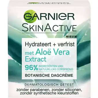 Albert Heijn Garnier Skinactive aloë vera extract dagcrème aanbieding