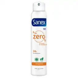 Albert Heijn Sanex Zero% sensitive deodorant spray aanbieding