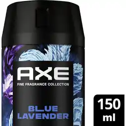 Albert Heijn Axe Blue lavender deodorant bodyspray aanbieding