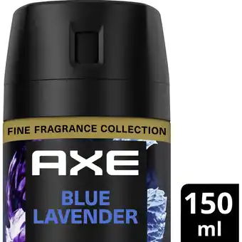 Albert Heijn Axe Blue lavender deodorant bodyspray aanbieding