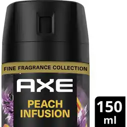 Albert Heijn Axe Peach infusion deodorant bodyspray aanbieding