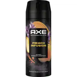Albert Heijn Axe Peach infusion deodorant bodyspray aanbieding