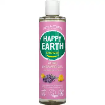 Albert Heijn Happy Earth Pure shower gel lavender ylang aanbieding