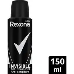 Albert Heijn Rexona Men invisible anti-transpirant spray aanbieding