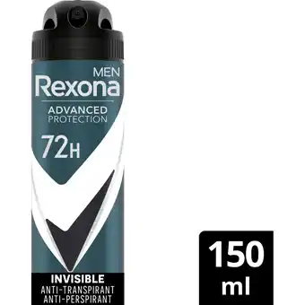 Albert Heijn Rexona Men invisible anti-transpirant spray aanbieding