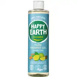 Albert Heijn Happy Earth Pure shower gel cedar lime aanbieding