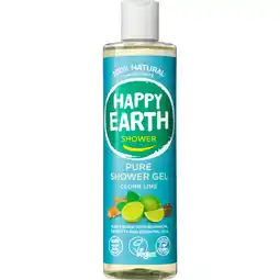 Albert Heijn Happy Earth Pure shower gel cedar lime aanbieding