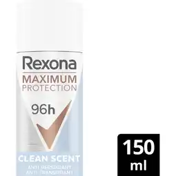 Albert Heijn Rexona Maximum protection clean scent spray aanbieding