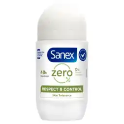 Albert Heijn Sanex Zero% respect control deodorant roller aanbieding