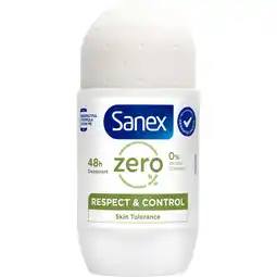 Albert Heijn Sanex Zero% respect control deodorant roller aanbieding