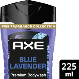 Albert Heijn Axe Blue lavender + fine fragrance showergel aanbieding