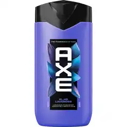 Albert Heijn Axe Blue lavender + fine fragrance showergel aanbieding