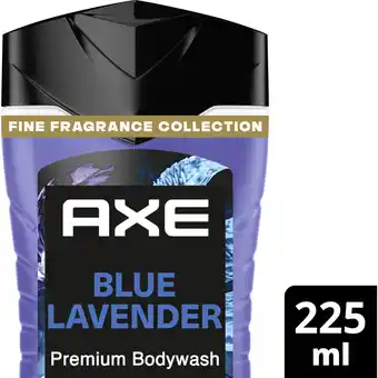 Albert Heijn Axe Blue lavender + fine fragrance showergel aanbieding