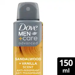 Albert Heijn Dove Men+care sandalwood + vanilla spray aanbieding