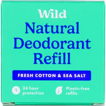 Albert Heijn Wild Deodorant fresh cotton & sea salt refill aanbieding