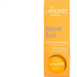 Albert Heijn The Lekker Company Natural deodorant mandarin lemon aanbieding