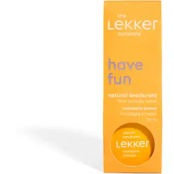 Albert Heijn The Lekker Company Natural deodorant mandarin lemon aanbieding