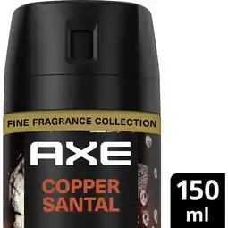 Albert Heijn Axe Copper santal deodorant bodyspray aanbieding