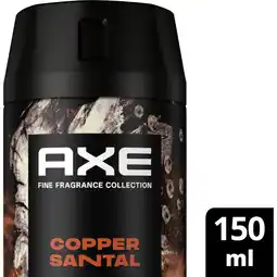Albert Heijn Axe Copper santal deodorant bodyspray aanbieding